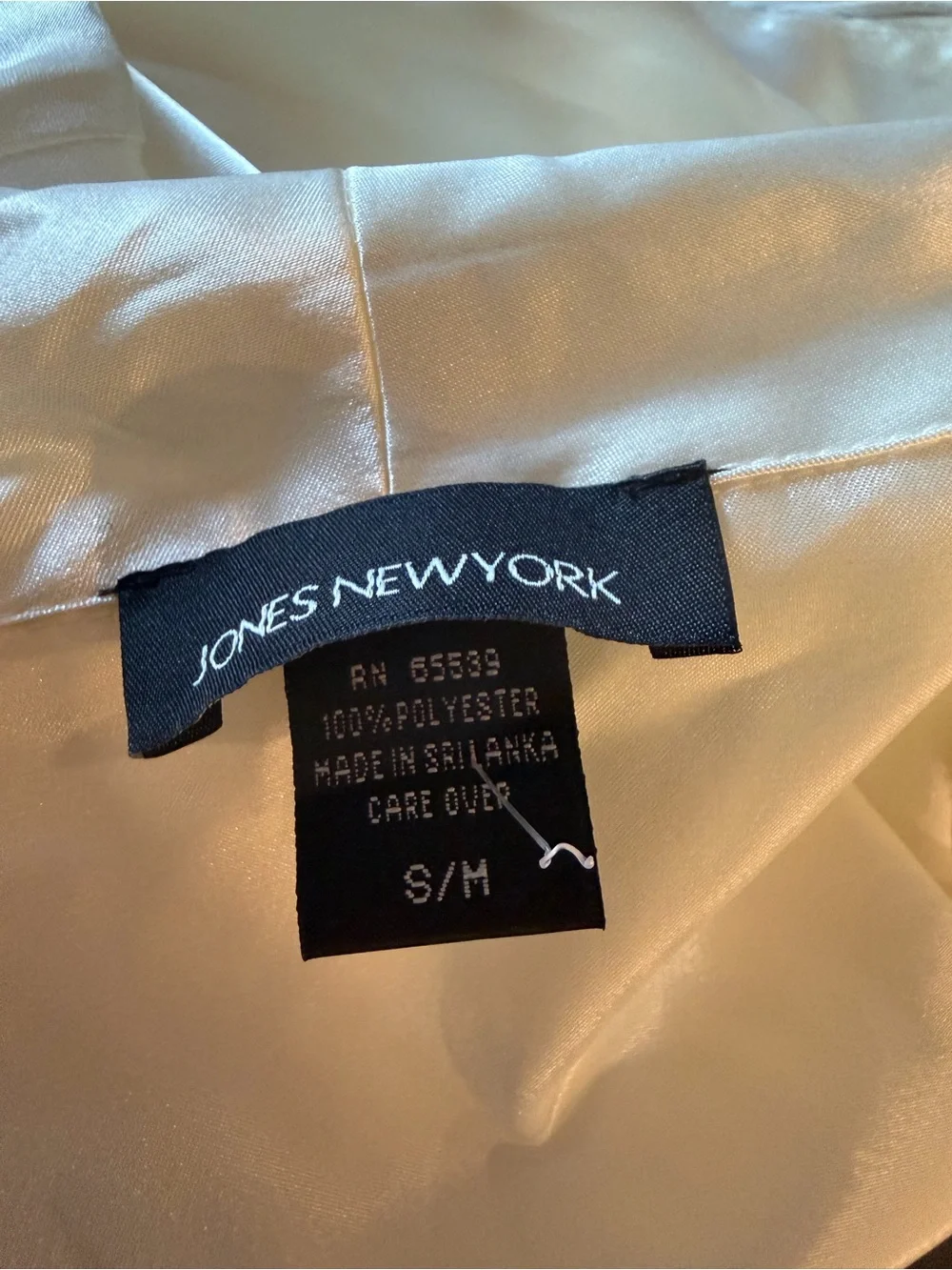 Jones New York Ivory Lace-Trim Satin Bridal Nightgown & Robe Set